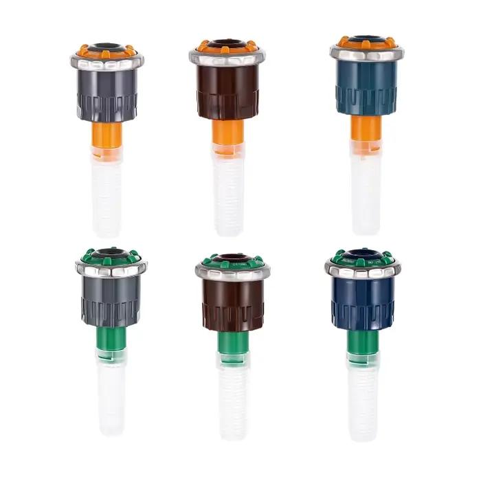 1 pièce - Arroseur rotatif réglable à jet rayonnant avec arc de 90-210/360° et portée de 2,5-9,1 m pour l'irrigation des pelouses et jardins