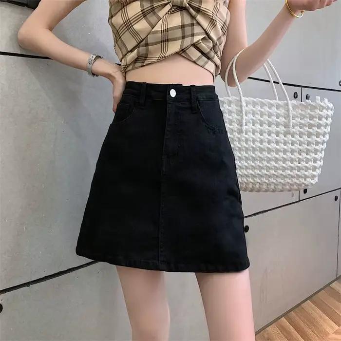 Jupe courte en Denim pour femmes