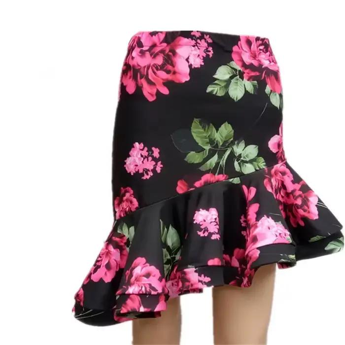 Jupe de danse latine pour femmes et filles