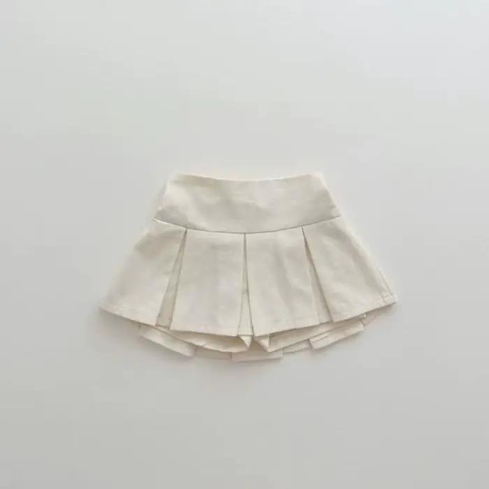 Jupe plissée taille haute pour bébé fille, vêtements d'été décontractés