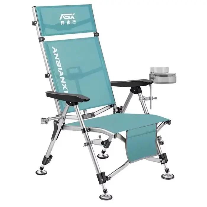 Chaise de pêche en alliage d'aluminium 자 pliable k mireля рыблки extérieur Portable стул для рыбалки inclinable krzesło wędkarskie