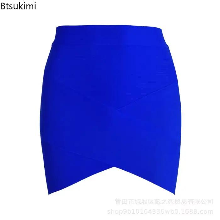 Jupe crayon à bandes pour femmes