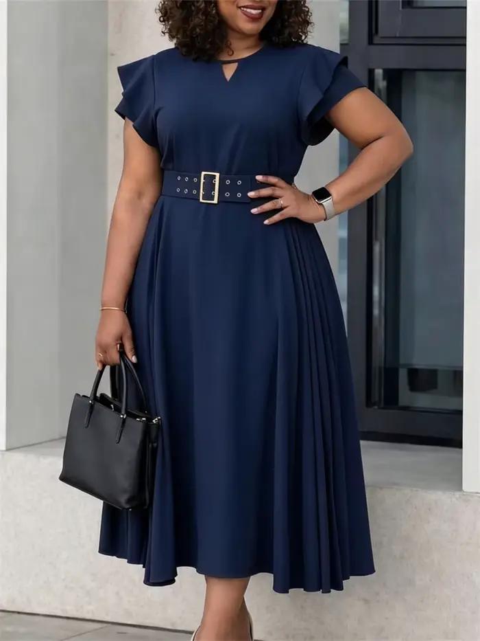 Robes d'été 2026 à volants et manches courtes, élégantes pour femmes, robes de soirée longues, vêtements africains turcs, tenues de bureau pour femmes