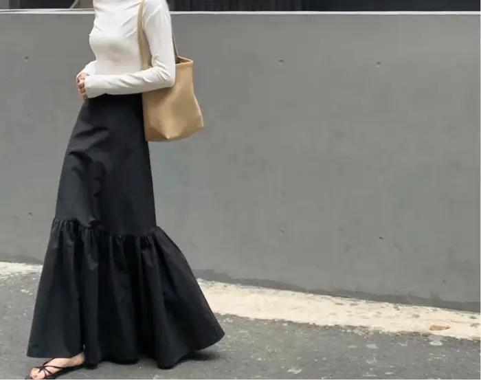 Jupe midi haut de gamme pour femmes