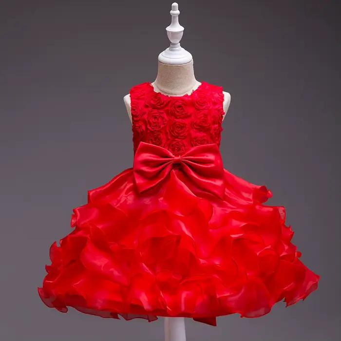 Robe de mariée avec nœud papillon pour fille