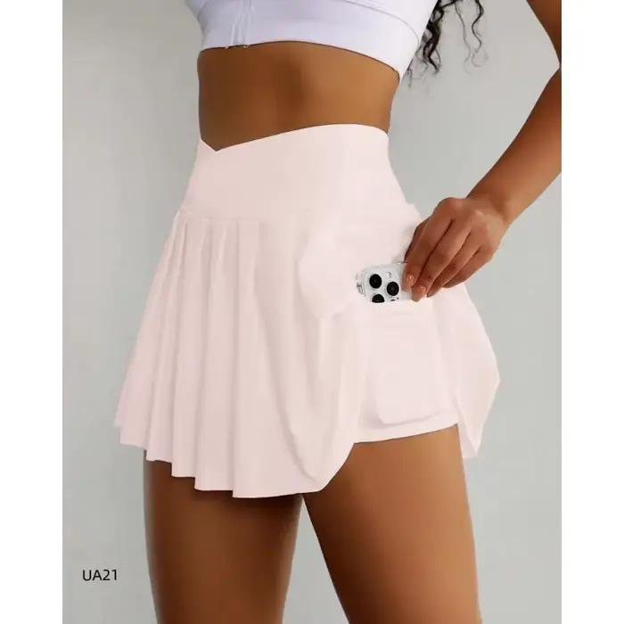 Nouvelle jupe plissée taille haute pour femme