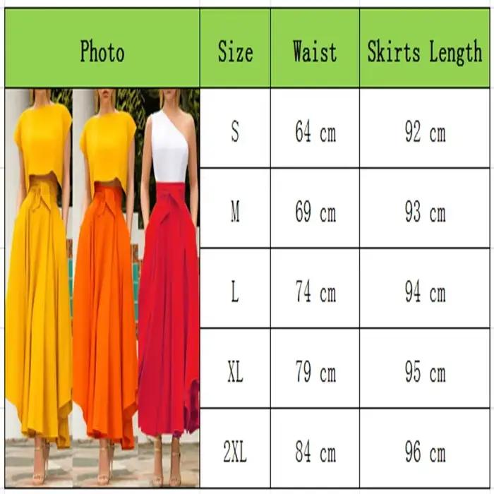 Jupes Maxi Plissées Vintage pour Femme