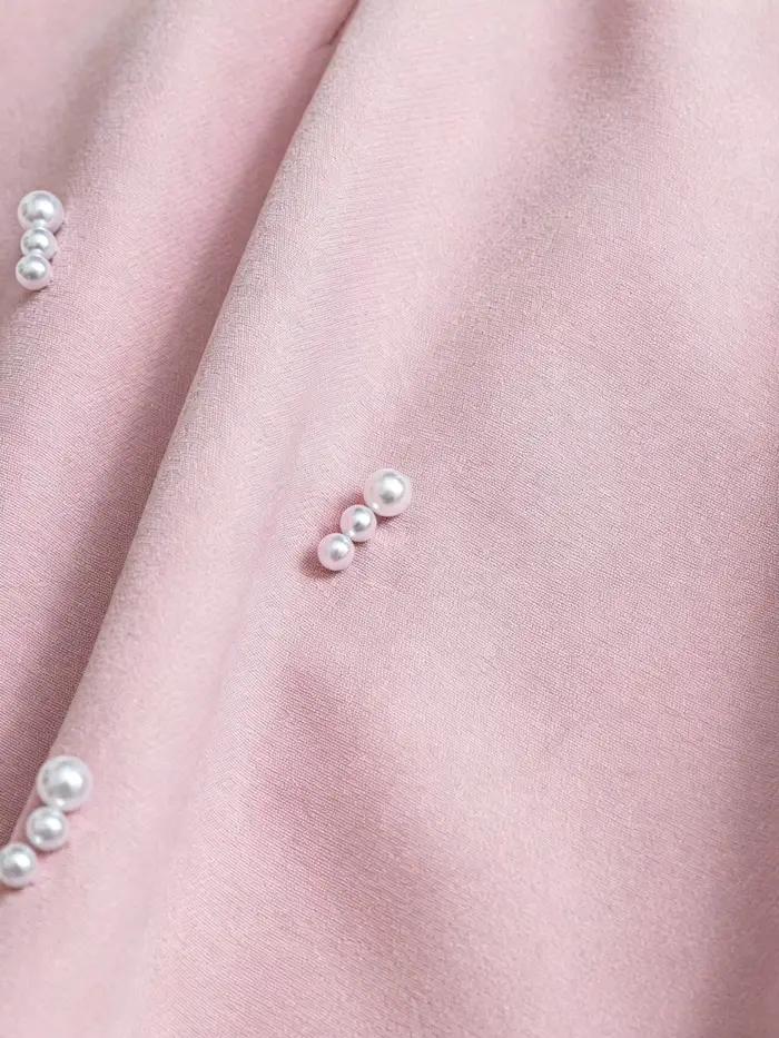 Jupe mini trapèze taille mi-haute pour femme avec perles