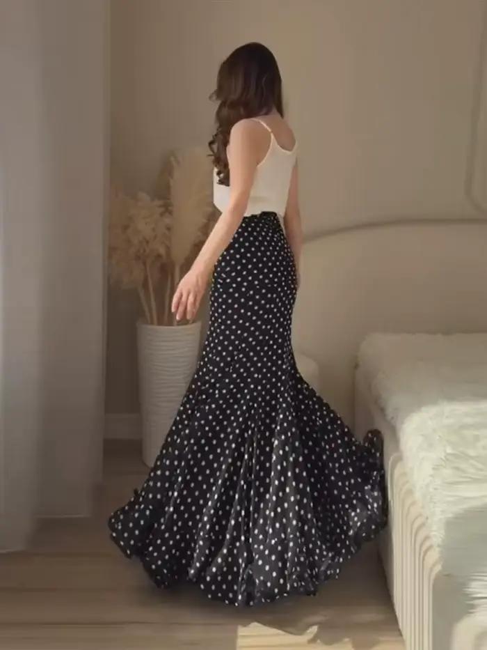 Jupes sirène pour femmes à pois