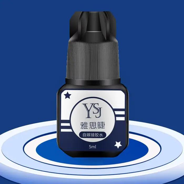 Colle noire pour extensions de cils, sans odeur, sans adhésif irritant, rétention d'adhésif durable, séchage rapide, semi-continu, outils pour cils, 5m, 1 p12,l