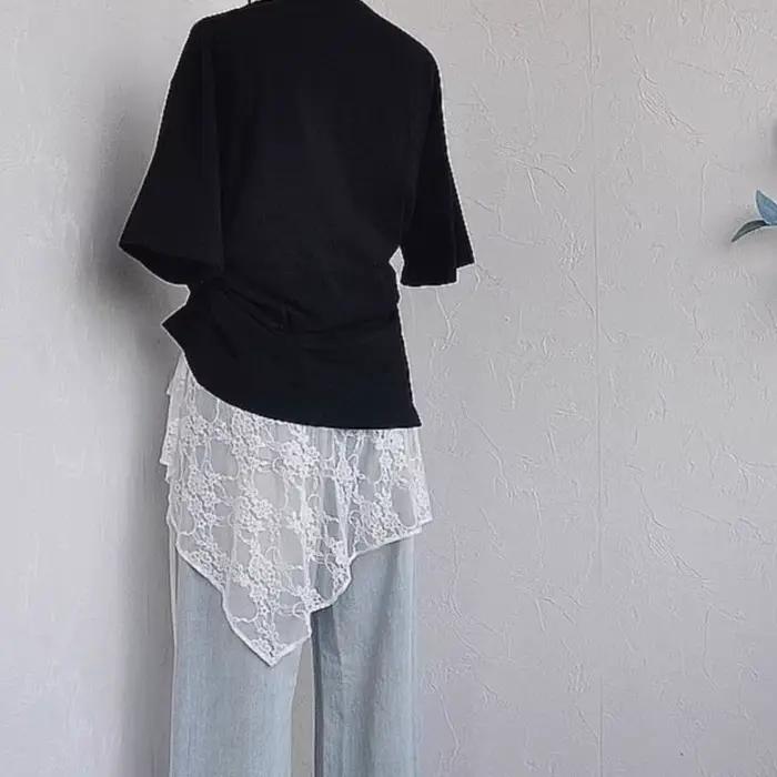 Nouveau Jupe courte à lacets conception superposée jupe portefeuille légère robe de pansement femmes