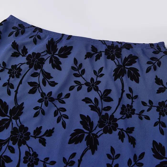 Nouvelles jupes longues florales pour femmes, taille haute, moulantes, en maille, style queue de poisson, pour l'été et l'automne, bohèmes, rétro, pour les soirées et les sorties