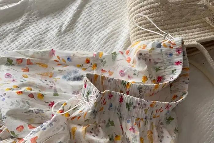 Jupe de maternité Printemps-Été 2026 à imprimé floral
