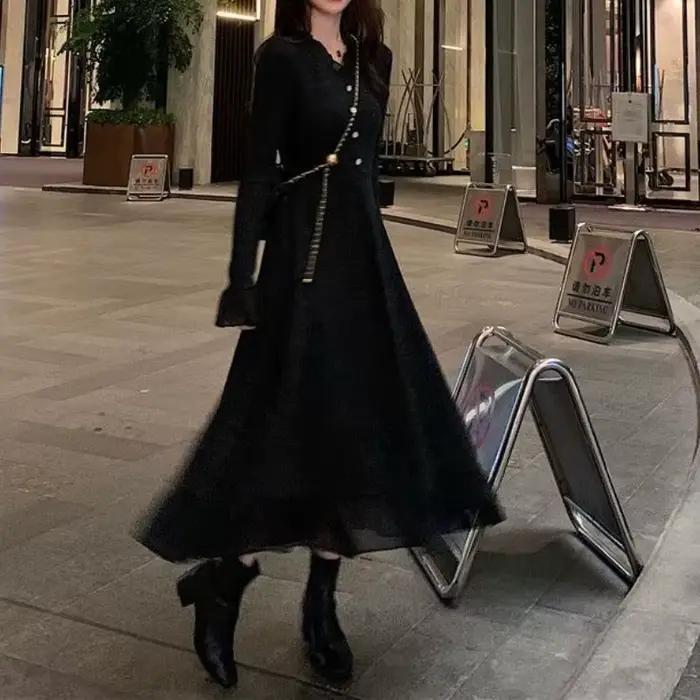 Jupe tricotée ajustée avec manteau