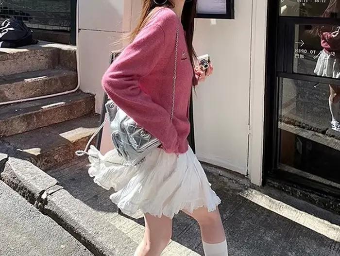 Jupe blanche en dentelle style ballet
