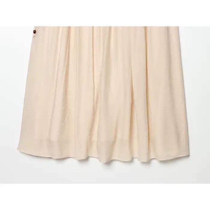 Jupe longue pour femme à taille froncée