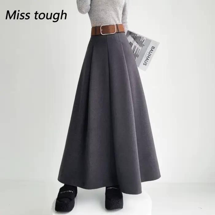 Jupe plissée taille haute amincissante pour femme