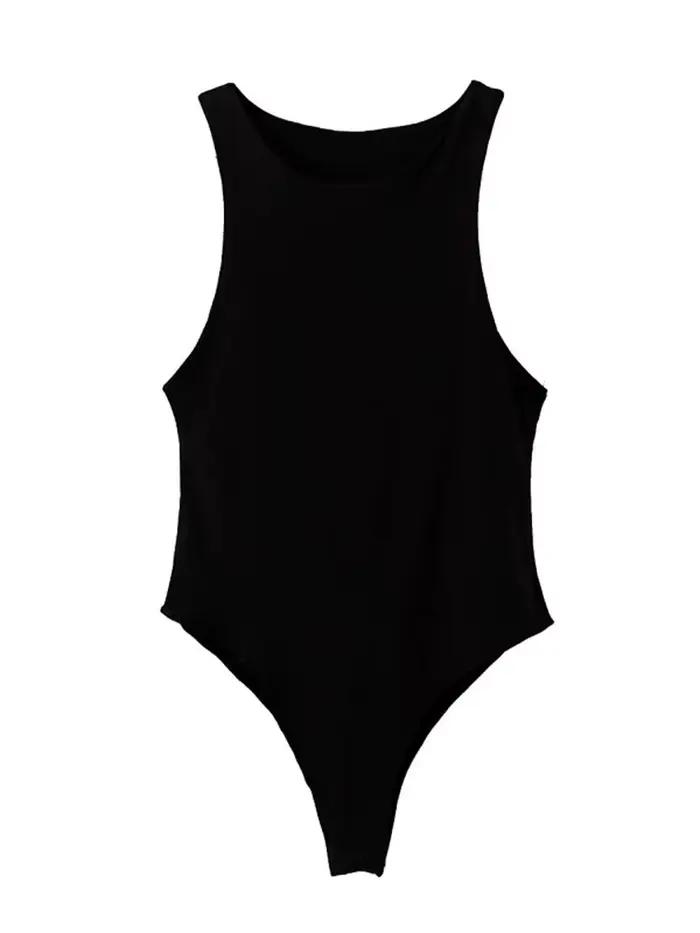 Été solide sexy moulante femmes body femme 4 couleur vert mince