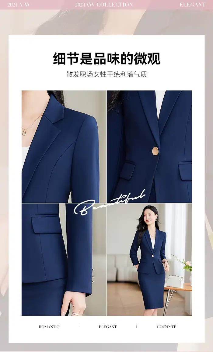 Ensemble jupe courte professionnel pour femmes, élégant, design unique, nouvelle mode, nouveau style automne-hiver 2024