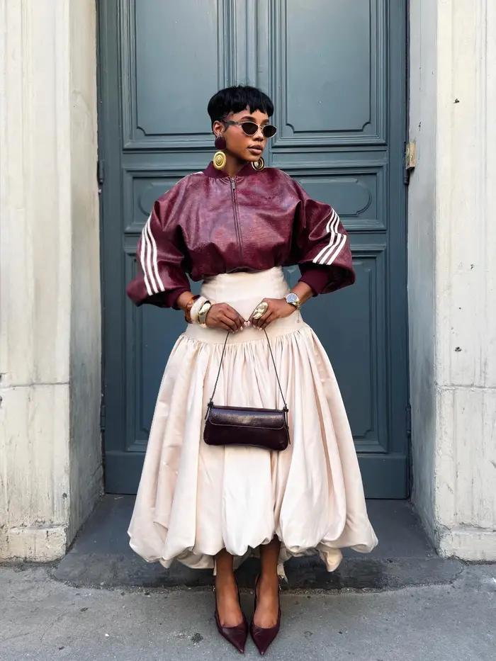 Jupes longues asymétriques beiges tendance