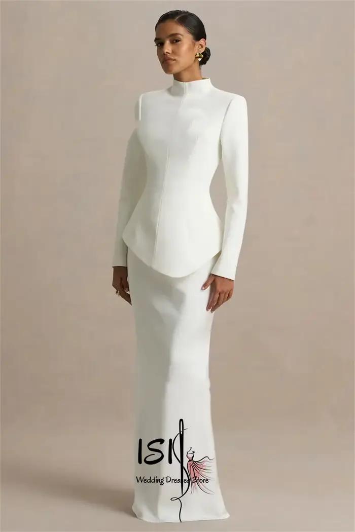 Robe de mariée élégante à col haut