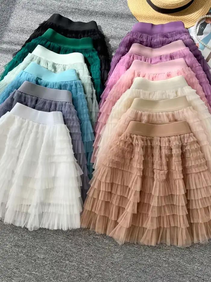 Jupes en Tulle superposées pour femmes