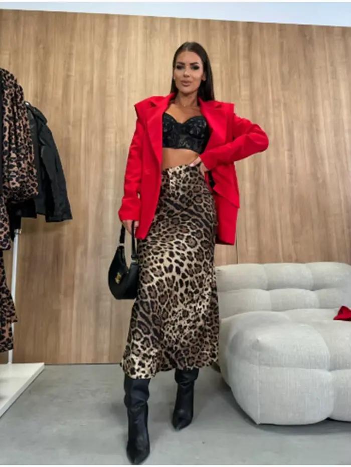 Jupe longue taille haute pour femmes