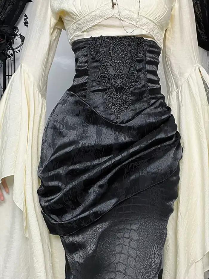 Nouvelle jupe gothique vintage 2026