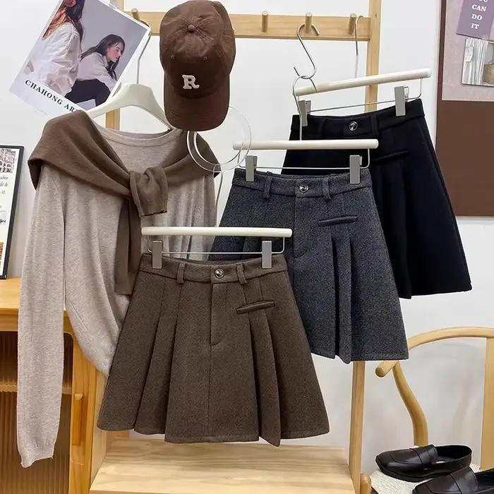 Jupes plissées Vintage pour femmes