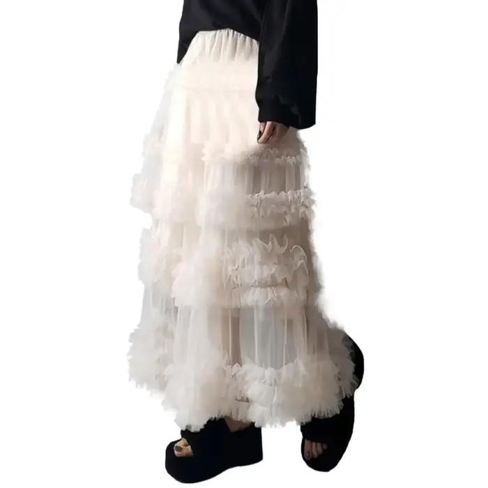Jupe longue dégradée pour femme