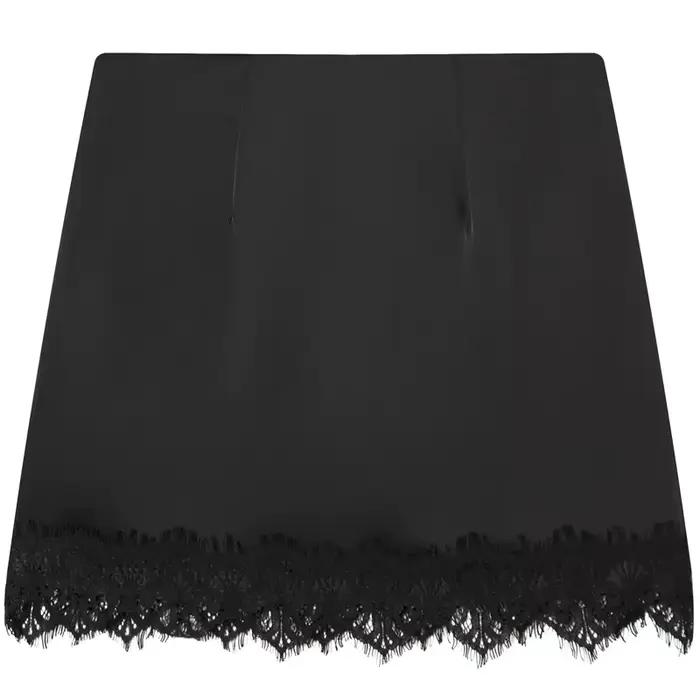 HXAO Satin dentelle jupe Shorts femmes jupe Sexy Mini taille haute culottes élégant crayon jupe pantalon dames mode fête Culottes