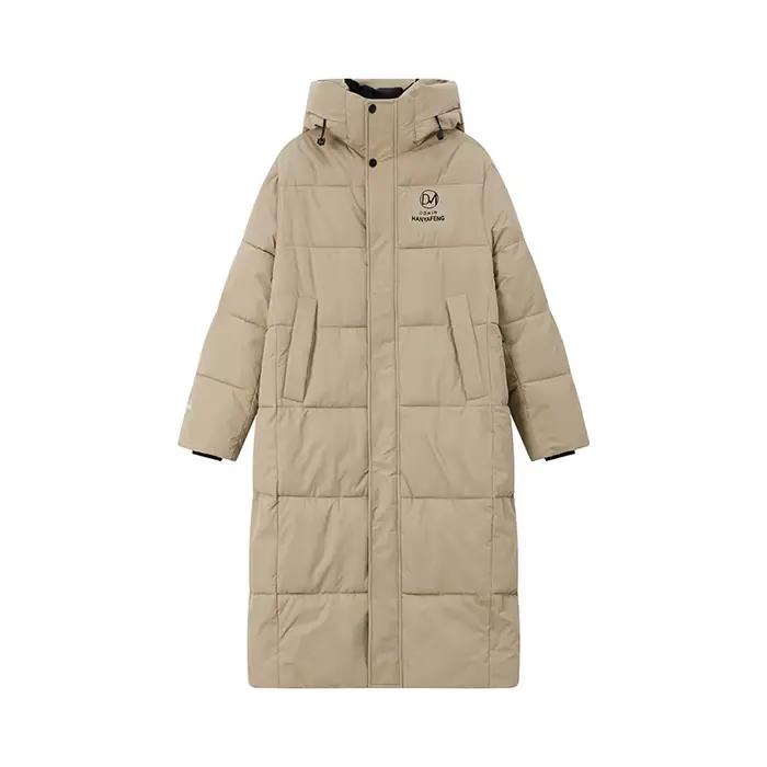 -30 °   Doudoune longue d'hiver pour hommes, longueur aux genoux, épaisse et chaude, Parka bouffante en duvet de canard blanc, manteau d'affaires décontracté à capuche