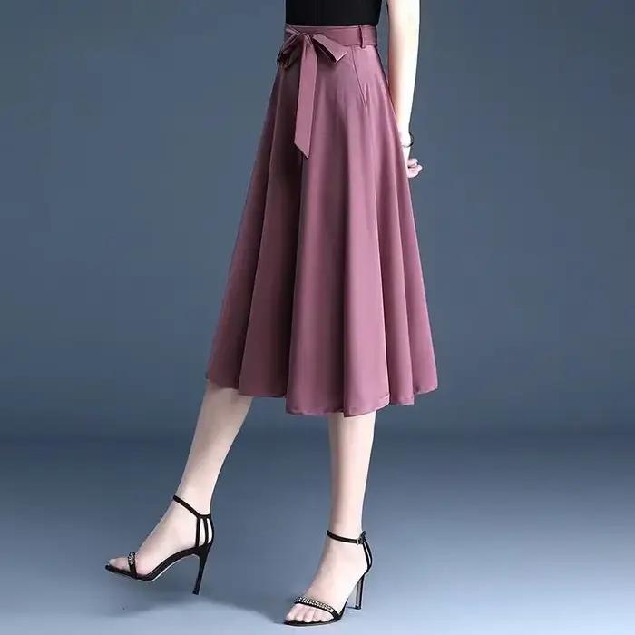 Femme jupe été 2025 Midi une ligne jupes pour les femmes offre originale chaude esthétique nouveau en luxe élégant décontracté de haute qualité V