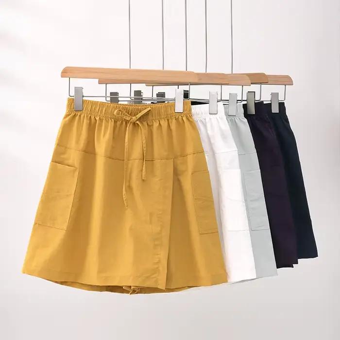 Jupe-short cargo d'été pour femme, jupe courte polyvalente anti-frottement tendance