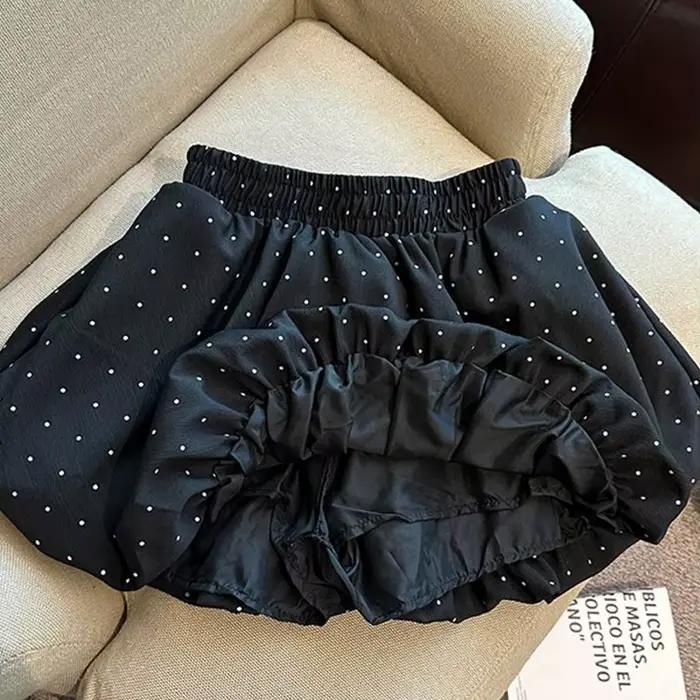 Demi-jupe à pois pour femmes