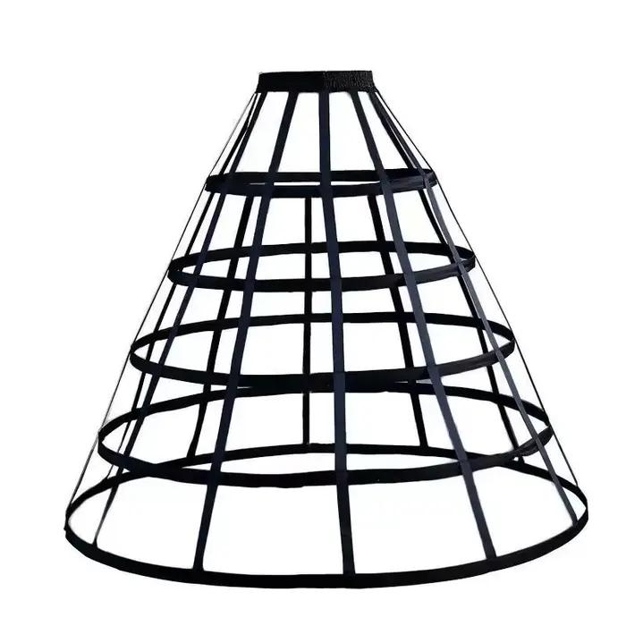 Robe femme sous-jupe Vintage Cage sacoche 5 cerceaux jupe Crinoline Cosplay victorien agitation jupons