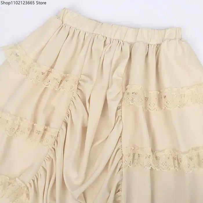 Jupe longue vintage Renaissance pour femme