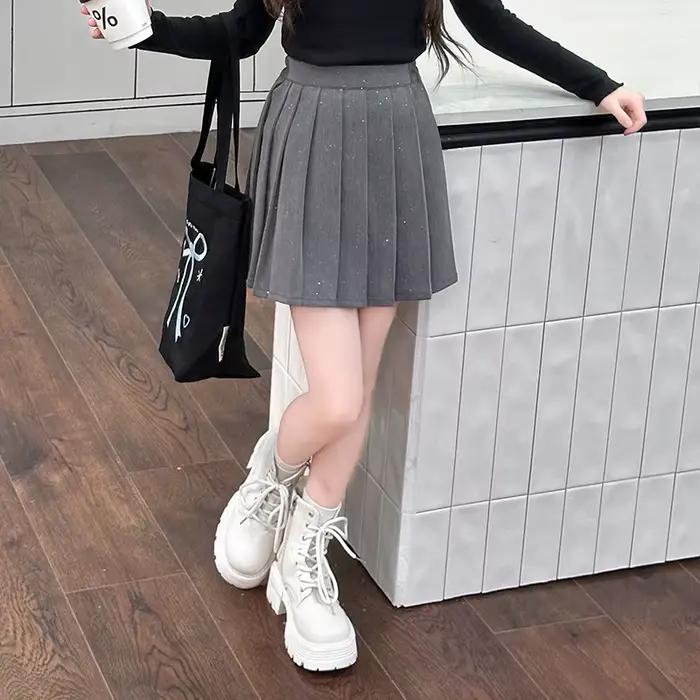 Mini jupe plissée d'écolière japonaise pour adolescentes