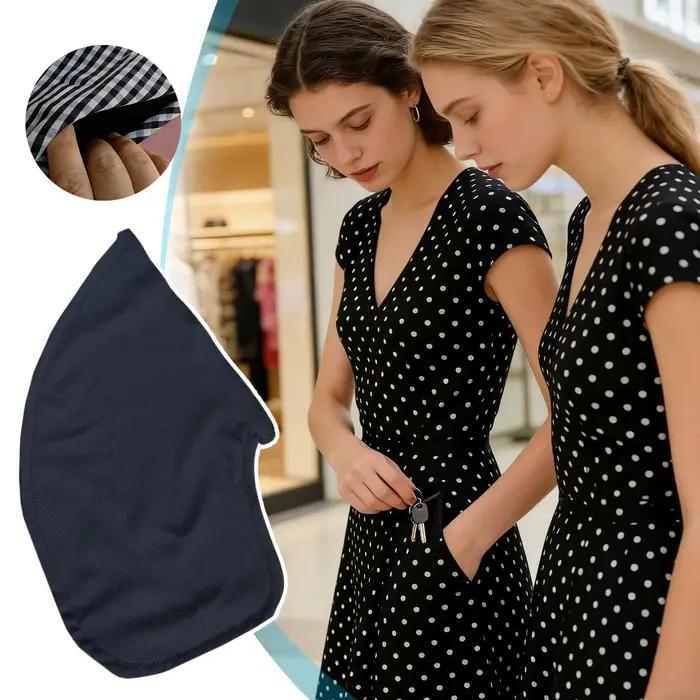 Poches à coudre invisibles pour jupe, pochette de sécurité à coudre à l'intérieur de la robe ou du costume, pour la sécurité en voyage, portefeuille dissimulé