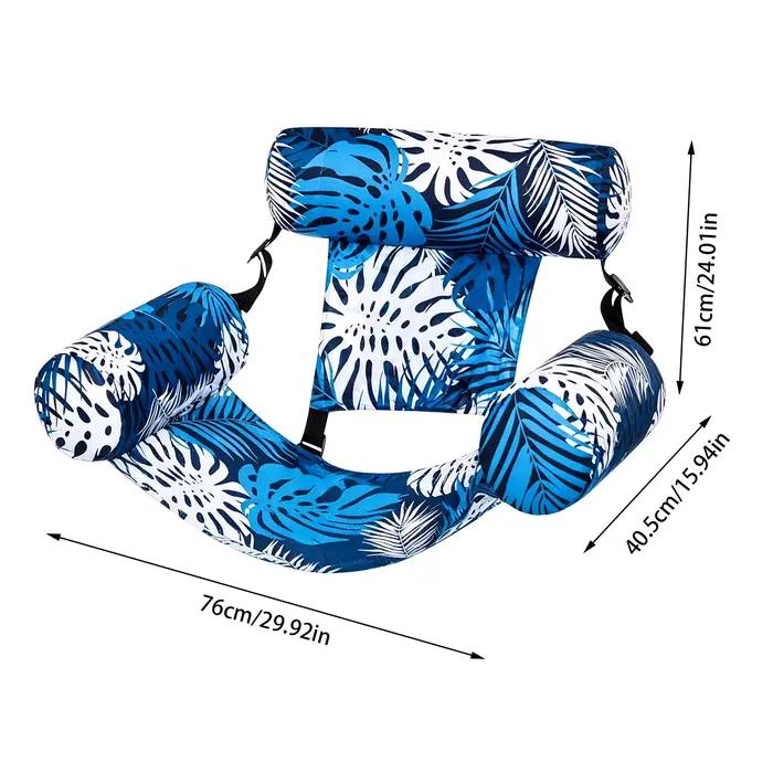 Fauteuil hamac gonflable pour piscine, lit flottant, chaise longue pliable pour piscine, flotteurs de piscine robustes pour adultes