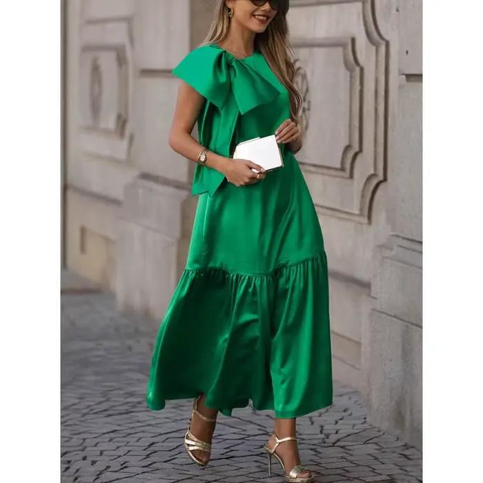 Robe longue à volants pour femmes