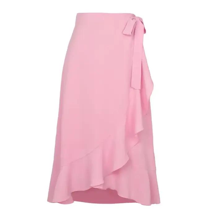 Jupe longue en mousseline de soie pour femmes