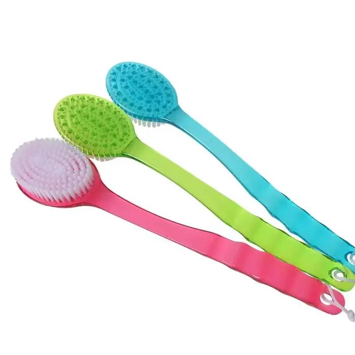 Brosse de bain à long manche, brosse de Massage et de nettoyage du dos, accessoire de salle de bain essentiel