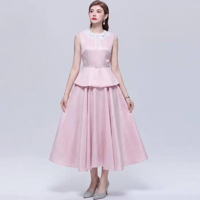 Nouvelle Robe Longue de Soirée Élégante Française d'Été pour Femme
