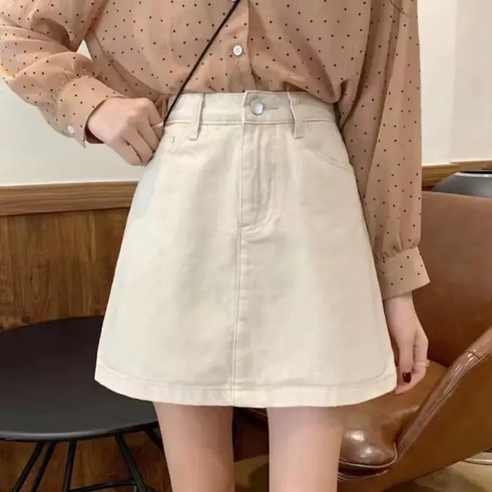 Été Denim jupe courte pour femmes haute Wiast Sexy sac serré jupes de hanche dame coupe ajustée Y2K femme