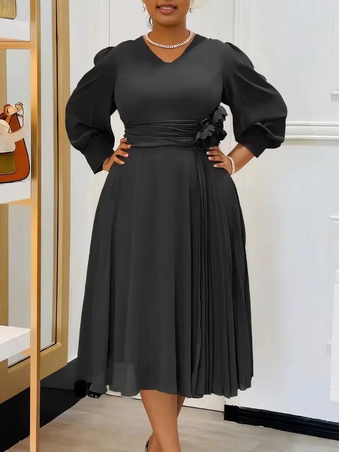 Jupe trapèze élégante de couleur unie, robe grande taille, mode printemps 2025, vêtement tendance pour femmes