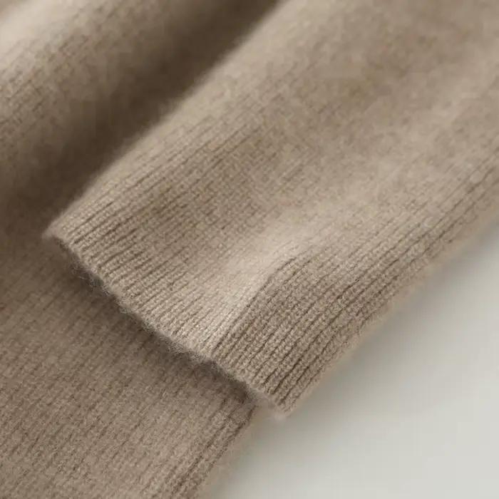 Robe à col roulé en laine mérinos