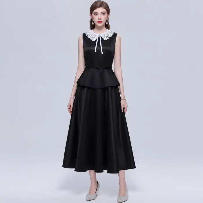 Nouvelle Robe Longue de Soirée Élégante Française d'Été pour Femme