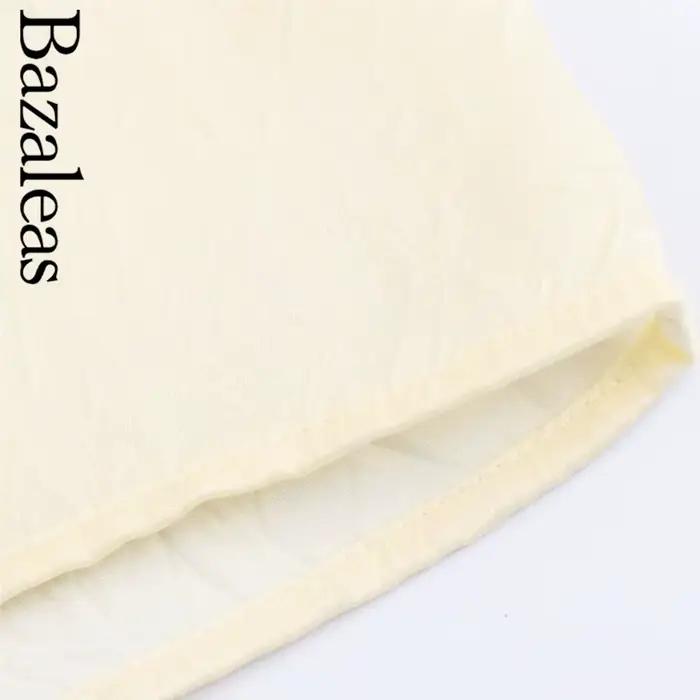 Bazaleas 2025 basique imprimé fleuri Patchwork Midi jupes rétro décontracté vert dame jupe élégante