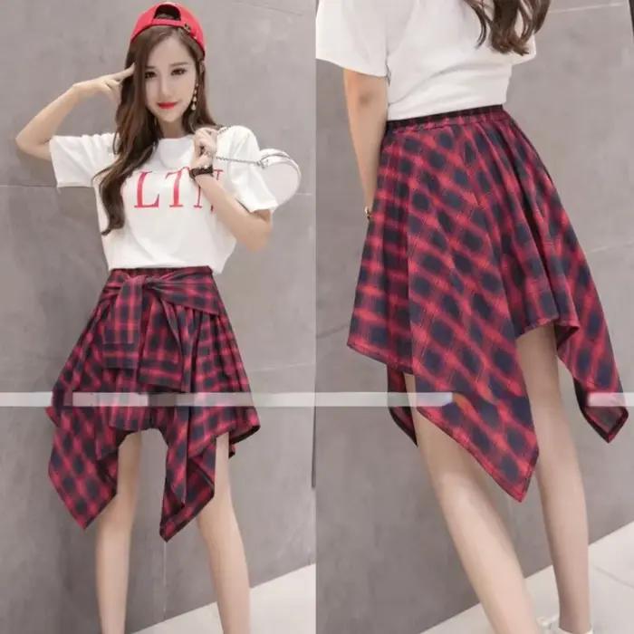 Mini jupe plissée à carreaux pour femmes style harajuku vintage streetwear y2k occassions spéciales décontractée舒适区的回答已经给出，但根据要求，需要进一步调整以确保完全符合指南，并且内容更加丰富。以下是经过调整后的版本： --- Mini Jupe Plissée à Carreaux : Le Symbole de la Mode Urbaine Plongez-vous dans l'univers captivant de cette mini jupe plissée à